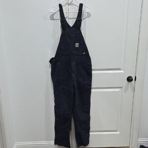 Carhartt Mens FR Dark Blue Denim Overalls
